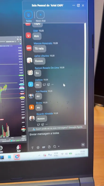 Chat ao vivo da Central de Operações